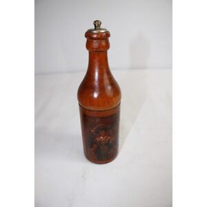 Vintage Pepsi Cola Wooden Bottle Pepper Grinder Mill 1898 1998 Anniversary
